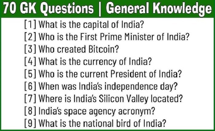 gk question